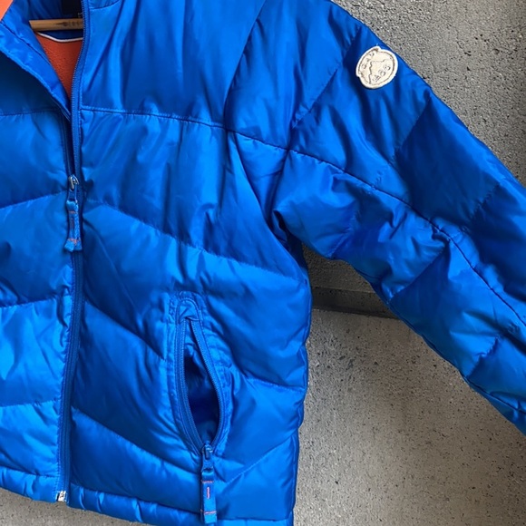 ❄️ Super Puffer Gap Kids S (6/7) Bright blue/orange - Picture 4 of 10